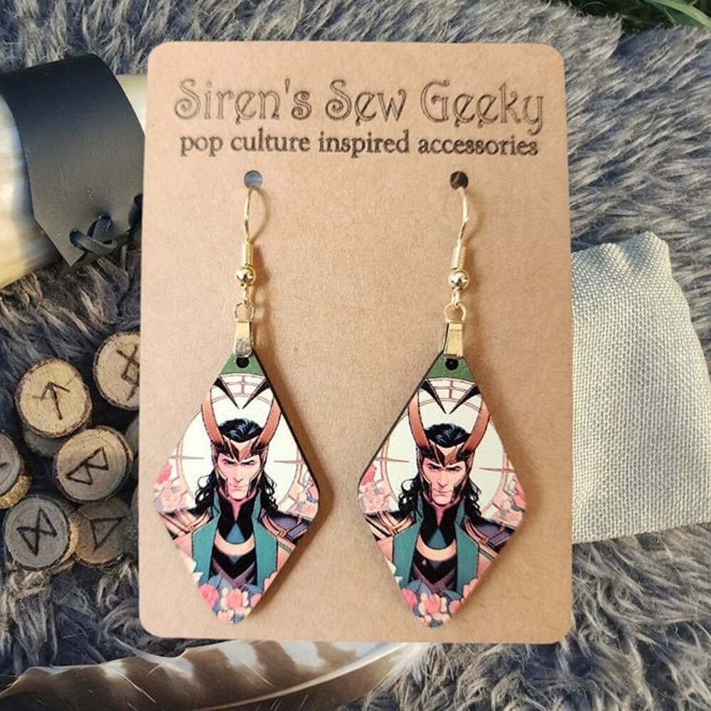 Loki Marvel Comics MCU Disney Earrings